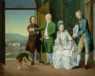 Un Interno con Compagnia Elegante da Venceslao Verlin